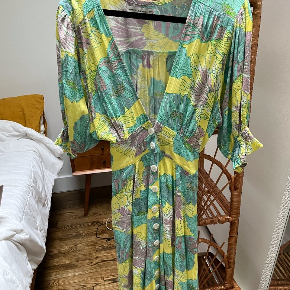 Faithfull the Brand Midi Dress Floral